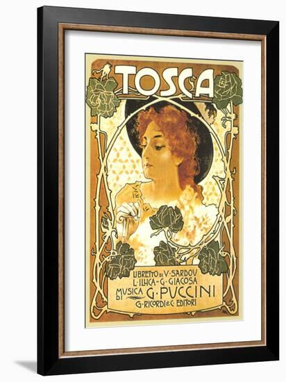 Art Nouveau Poster for Tosca-null-Framed Art Print