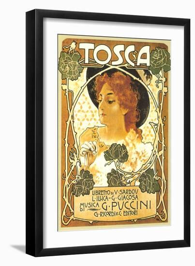 Art Nouveau Poster for Tosca-null-Framed Art Print