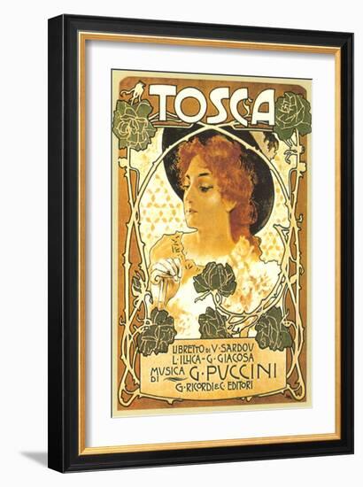 Art Nouveau Poster for Tosca--Framed Art Print