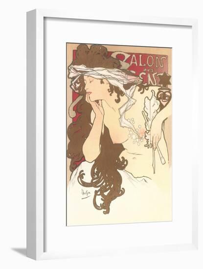 Art Nouveau Semi-Nude-null-Framed Art Print