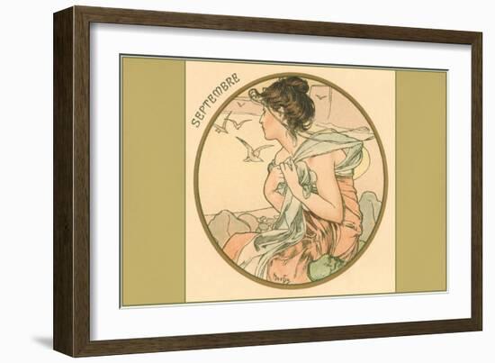 Art Nouveau Septembre-null-Framed Art Print