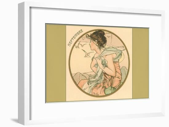 Art Nouveau Septembre-null-Framed Art Print