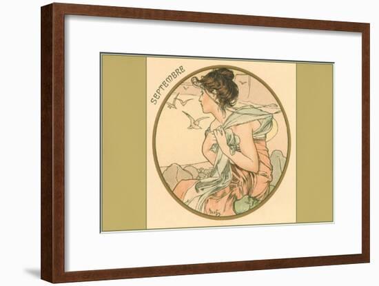 Art Nouveau Septembre-null-Framed Art Print