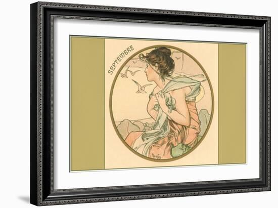 Art Nouveau Septembre-null-Framed Art Print