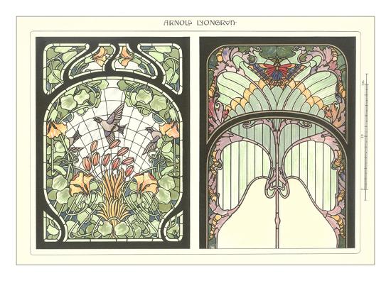 Art Nouveau Stained Glass Art Print Art Com Art Nouveau Stained Glass Art Print Art Com