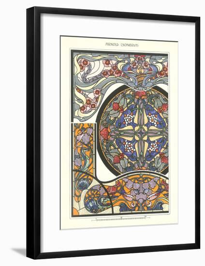 Art nouveau stained glass