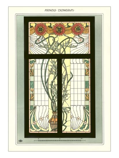 Art Nouveau Stained Glass Art Print Art Com Art Nouveau Stained Glass Art Print Art Com