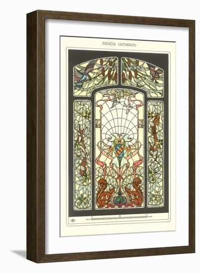 Art Nouveau Stained Glass-null-Framed Art Print