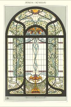 Art Nouveau Stained Glass Art Print Art Com Art Nouveau Stained Glass Art Print Art Com
