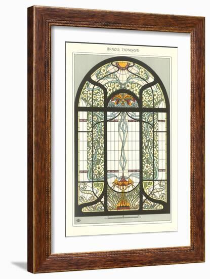 Art Nouveau Stained Glass-null-Framed Art Print