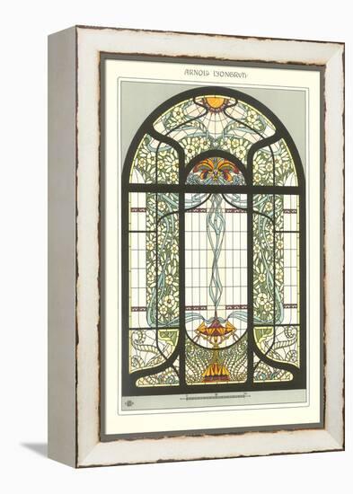 Art Nouveau Stained Glass-null-Framed Stretched Canvas