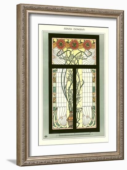 Art Nouveau Stained Glass-null-Framed Art Print