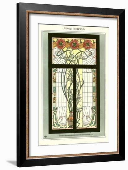 Art Nouveau Stained Glass-null-Framed Art Print