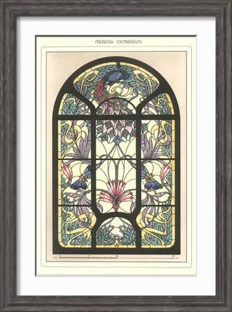 Art Nouveau Stained Glass Art Print Art Com Art Nouveau Stained Glass Art Print Art Com