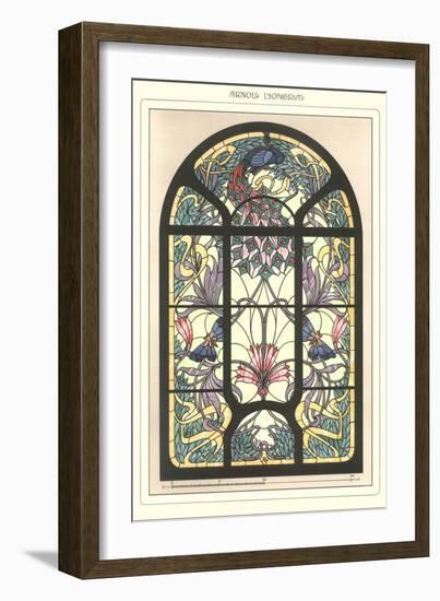 Art Nouveau Stained Glass-null-Framed Art Print