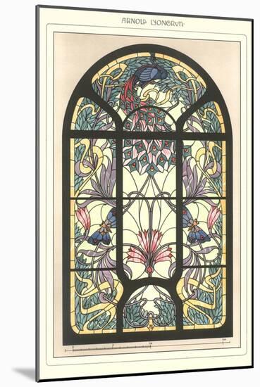 Art Nouveau Stained Glass-null-Mounted Art Print