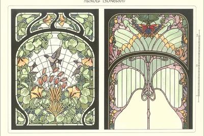 Art Nouveau Stained Glass Art Print Art Com Art Nouveau Stained Glass Art Print Art Com
