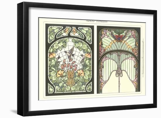 Art Nouveau Stained Glass-null-Framed Art Print