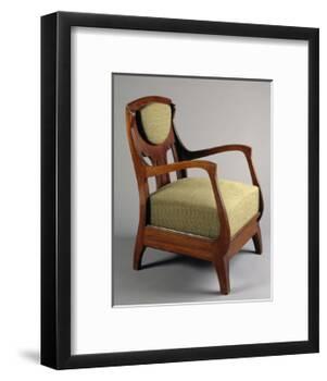 Art Nouveau Style Armchair, 1920-Eugenio Quarti-Framed Giclee Print