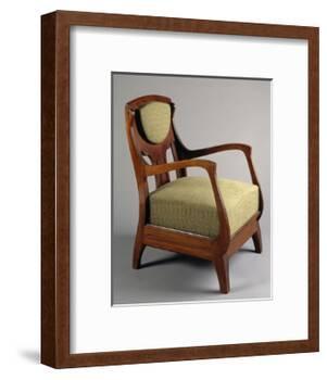 Art Nouveau Style Armchair, 1920-Eugenio Quarti-Framed Giclee Print