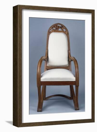 Art Nouveau Style Armchair Created for Universal Exhibition of 1900, Part of Dining Room Set-Louis Majorelle-Framed Giclee Print