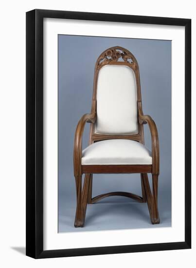 Art Nouveau Style Armchair Created for Universal Exhibition of 1900, Part of Dining Room Set-Louis Majorelle-Framed Giclee Print