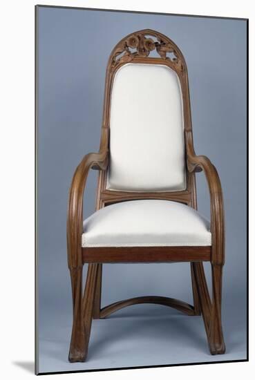 Art Nouveau Style Armchair Created for Universal Exhibition of 1900, Part of Dining Room Set-Louis Majorelle-Mounted Giclee Print