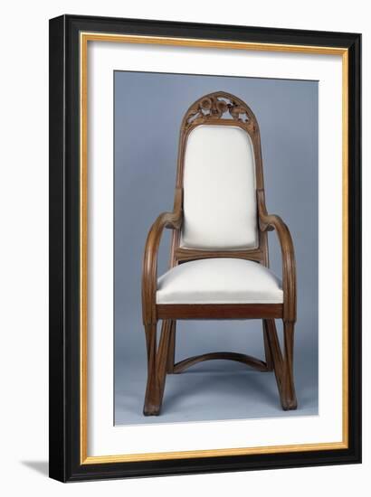 Art Nouveau Style Armchair Created for Universal Exhibition of 1900, Part of Dining Room Set-Louis Majorelle-Framed Giclee Print