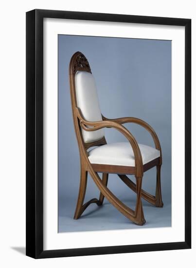 Art Nouveau Style Armchair Created for Universal Exhibition of 1900, Part of Dining Room Set-Louis Majorelle-Framed Giclee Print