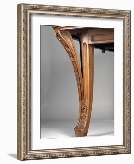 Art Nouveau Style Dining Room Table, Ca 1902-Louis Majorelle-Framed Giclee Print