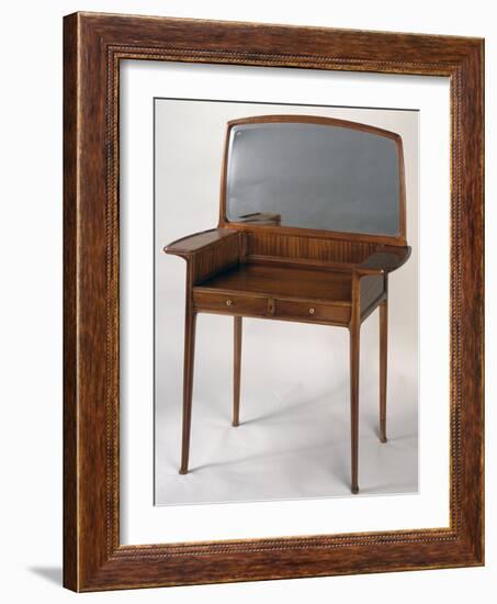 Art Nouveau Style Dressing Table with Mirror and Two Drawers, 1910-Louis Majorelle-Framed Giclee Print