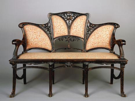 Art Nouveau Style Sofa, Italy' Giclee Print | Art.com