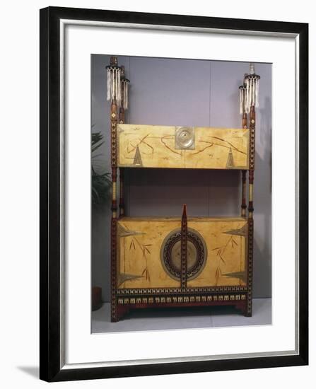 Art Nouveau Style Two Tier Piece of Furniture, 1902-Carlo Bugatti-Framed Giclee Print