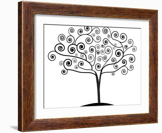 Art Nouveau Tree-NaturalVisions-Framed Art Print