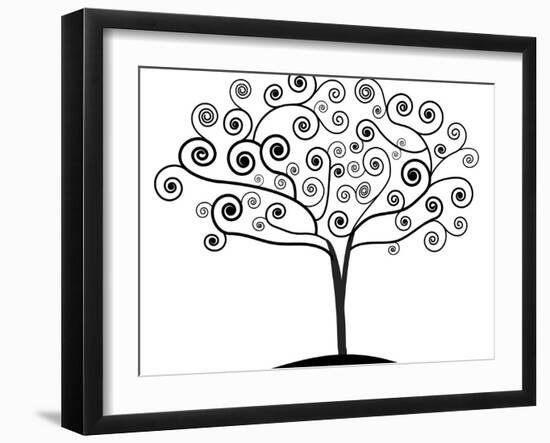 Art Nouveau Tree-NaturalVisions-Framed Art Print