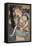 Art Nouveau Woman with Irises-null-Framed Stretched Canvas