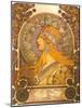 Art Nouveau Zodiac Woman-null-Mounted Art Print