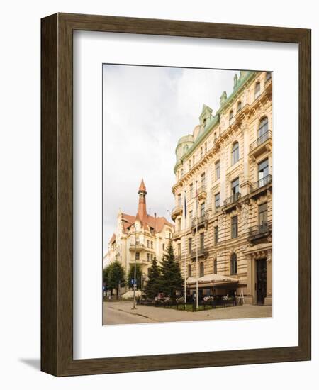 Art Noveau architecture in Central Riga, Latvia, Baltic States, Europe-Ben Pipe-Framed Photographic Print