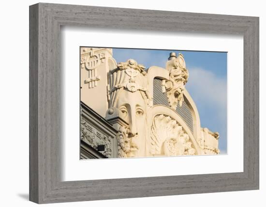 Art Noveau architecture in Central Riga, Latvia, Baltic States, Europe-Ben Pipe-Framed Photographic Print