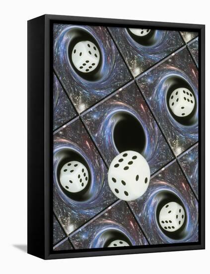 Art of Dice, Black Holes And Chance-Mehau Kulyk-Framed Premier Image Canvas