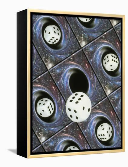 Art of Dice, Black Holes And Chance-Mehau Kulyk-Framed Premier Image Canvas