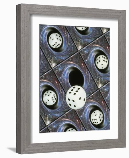 Art of Dice, Black Holes And Chance-Mehau Kulyk-Framed Photographic Print