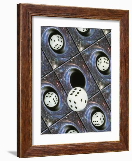 Art of Dice, Black Holes And Chance-Mehau Kulyk-Framed Photographic Print