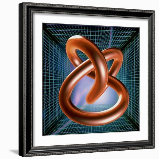 Art of Mathematical Knotted Torus-PASIEKA-Framed Premium Photographic Print