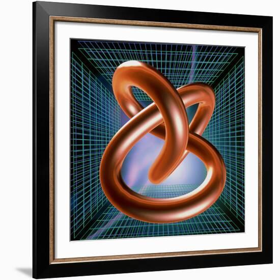 Art of Mathematical Knotted Torus-PASIEKA-Framed Photographic Print
