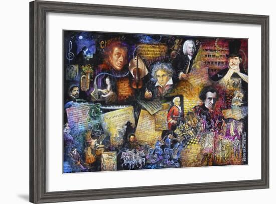 Art of Music-Bill Bell-Framed Giclee Print