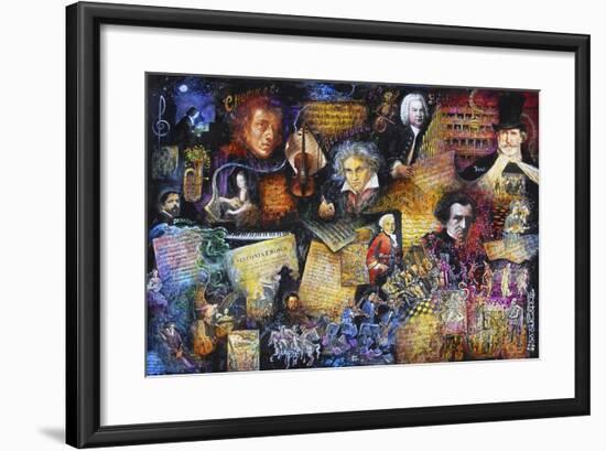 Art of Music-Bill Bell-Framed Giclee Print