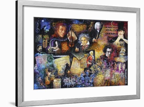 Art of Music-Bill Bell-Framed Giclee Print