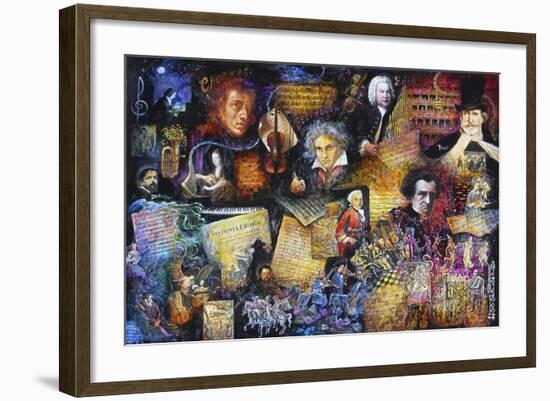 Art of Music-Bill Bell-Framed Giclee Print