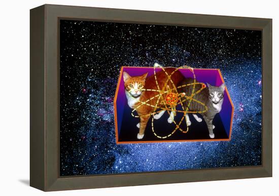 Art of Schrodinger's Cat Experiment-Volker Steger-Framed Premier Image Canvas